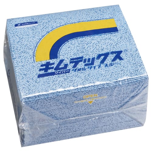 Nippon Paper Crecia Kimtex 毛巾类型 蓝色 60732 50 张 x 12 束