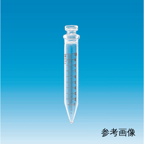 Fine透明共通折合共栓沈殿管 35mL 透明 目盛付 外径φ35×H95 栓24/12 10入