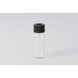 注射器小瓶 无色 SY-1 4.0mL 带孔黑色盖 带氟 PTFE/丁腈垫片 100 套 255005