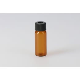 注射器小瓶 棕色 SY-2 5.0mL 穿孔黑盖 带氟 PTFE/丁腈垫片 100 套 255026