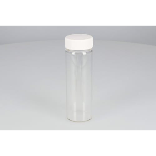 Nichiden Rika 玻璃螺口瓶 SV-100 100mL 无色三聚氰胺盖 氟 PTFE/硅胶 包装套装 25 套 250913