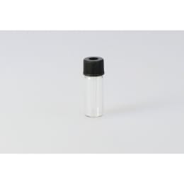 Nichiden Rika Glass Spich Vial SPV-50 50μL 无色穿孔黑盖氟PTFE/硅胶包装套装 20 套 203360