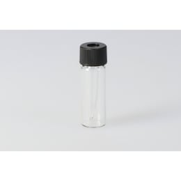 Nichiden Rika Glass Spich Vial SPV-500 500μL 无色穿孔黑盖氟PTFE/硅胶包装套装 20 套 203363