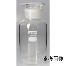 精细广口普通试剂瓶，硬质，透明，250mL，瓶身外径φ65×高H125