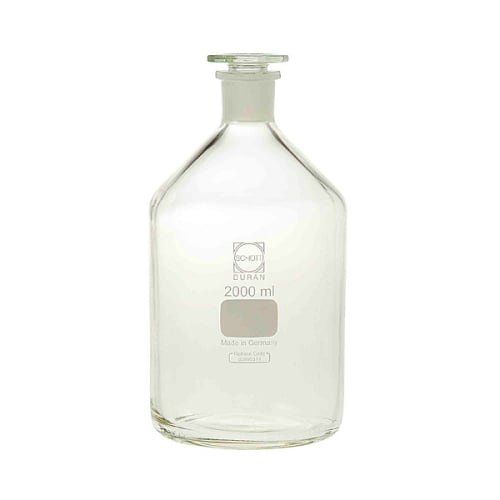 Shibata Scientific DURAN® 窄口试剂瓶 白色 500mL 10 瓶 017030-5001A