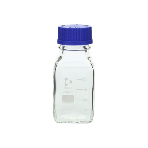 蓝盖螺口方瓶（中瓶）250mL 017230-250A