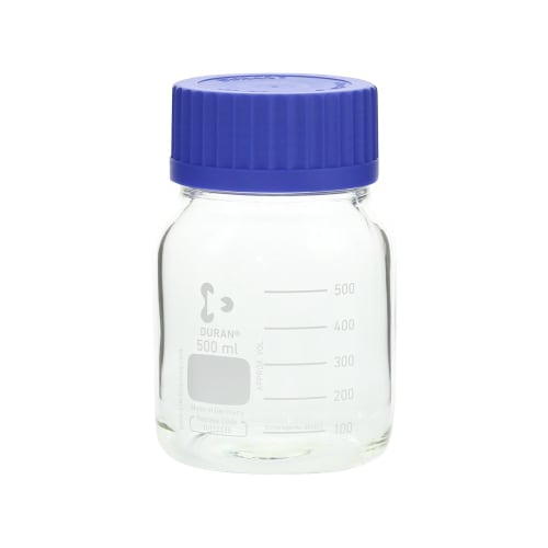 旋盖瓶（广口）GLS-80 带蓝盖 500mL 017250-500A