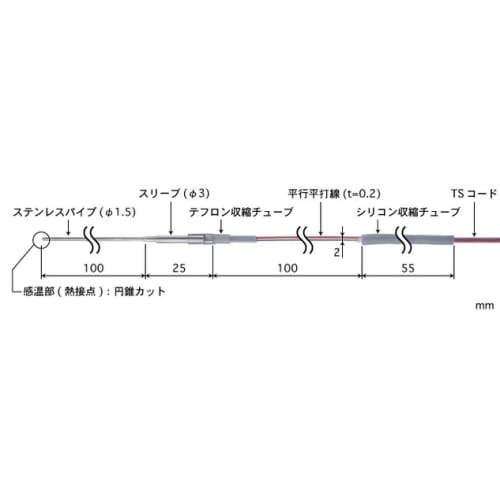 低温用温度センサ BUS-01E-TS1-ASP 4点校正