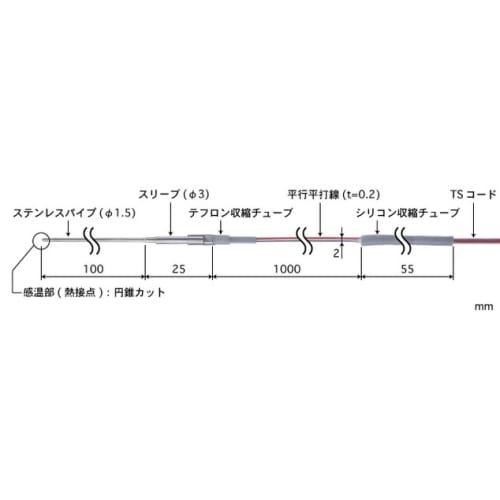 低温用温度センサ BUS-10E-TS1-ASP 3点校正