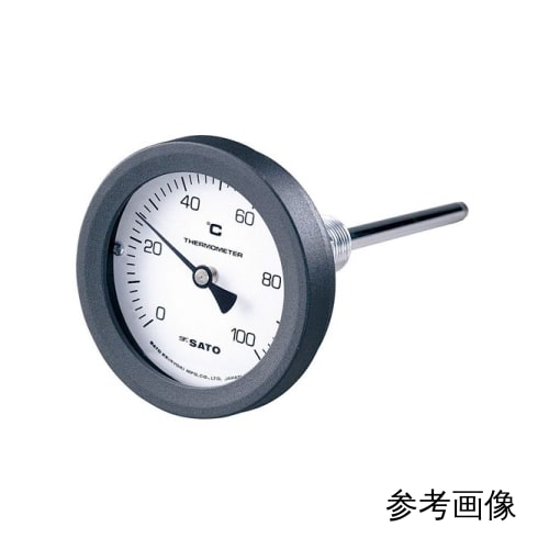 佐藤计量器制作所 バイメタル式温度计 BM-T-75P 0~50℃ 100mm 2087-00