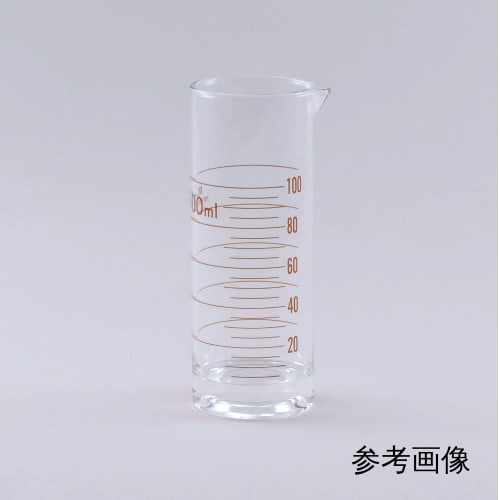 液体容量计圆柱型棕色刻度200mL