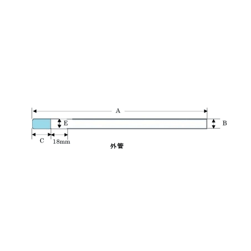 甲醇和乙腈对称微型薄壁样品管 外管仅适用于MMS-005T(B)