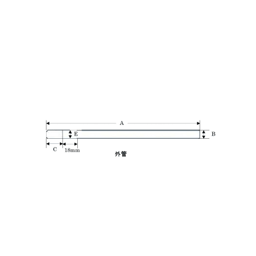 甲醇乙腈对称微型薄壁样品管MMS-005T(B)