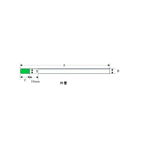 对称微型薄壁样品管，仅适用于 DMSO、苯、吡啶 DMS-005T(V) 外管