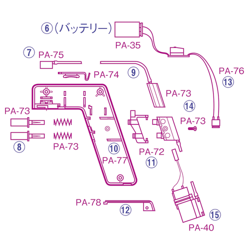 开关及电极连接线 PA-76