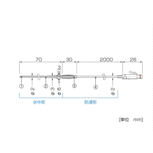 带不锈钢保护管温度传感器RTH-3060