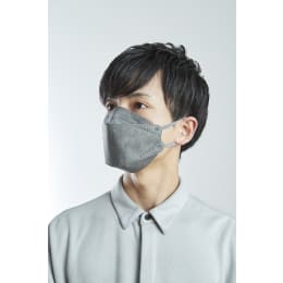 广口口罩，4层无纺布，深灰色，20片