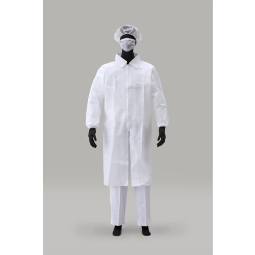 AZ CLEAN ®1301 白色外套 3 件套拉链 L