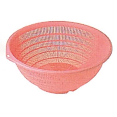 圆形漏勺 PP 45cm 粉色