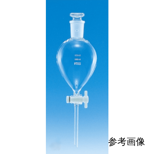 精细普通滑动分液漏斗 扁球型 50mL 带 PTFE 旋塞