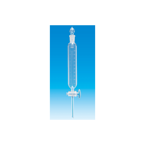 精细普通滑动圆柱形分液漏斗 100mL 球塞 带玻璃旋塞和刻度