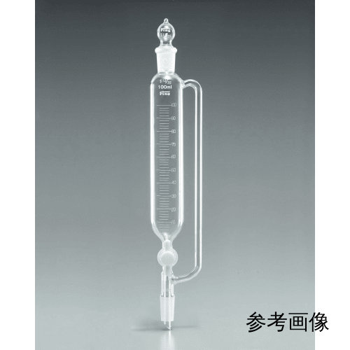 精细普通滑动圆柱形分液漏斗 50mL 带侧管，球塞 15/25 下部 19/38，带刻度，带PTFE旋塞