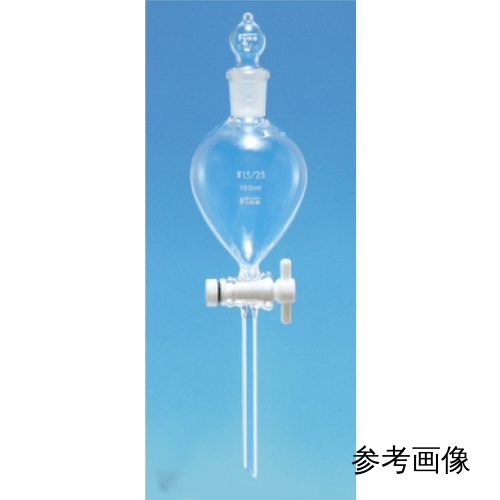 Fine共通折合 分液ロート 球栓球型 5000mL PTFEコック付