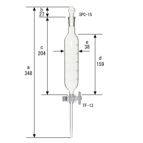 SPC 分液漏斗 100mL SPC15 带刻度