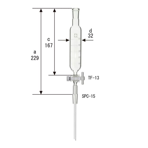 SPC 分液漏斗 200mL SPC19 带刻度