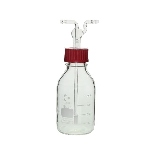 Shibata Scientific DURAN® 螺旋盖清洁瓶 500mL 套装，带圆柱形过滤器 014680-500