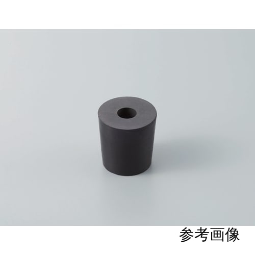 黑色孔橡胶塞 No.6 φ5 顶部 23 x 底部 19.5 x H26