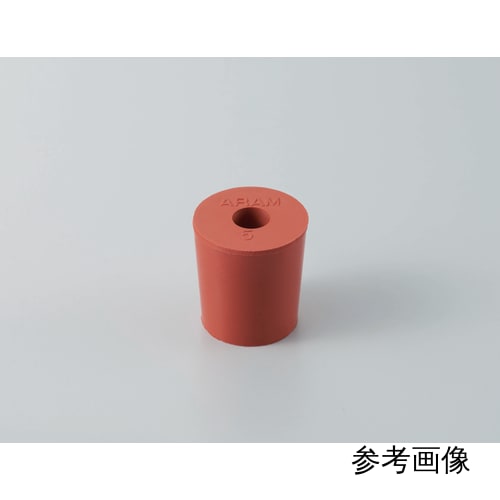 孔红色橡胶塞 No.6 φ6 顶部 23 x 底部 19.5 x H26