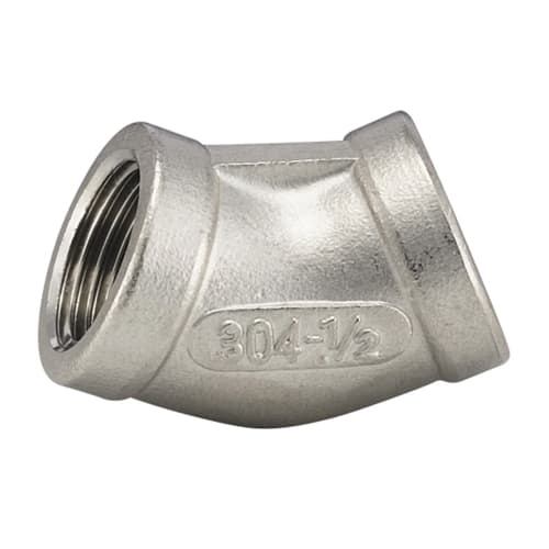 SUS螺纹接头45°弯头1/8 V45L-01