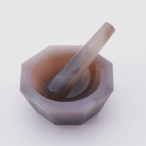 玛瑙研钵 浅型带杵 φ60×φ50