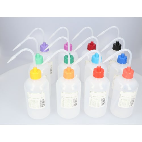 NT清洗瓶彩色盖窄口500mL 12色