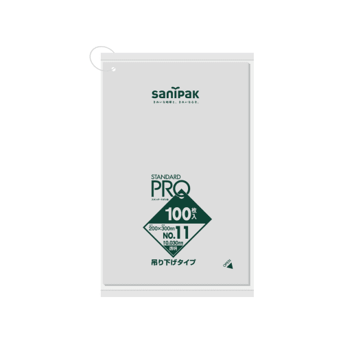 STADARD PRO 标准塑料袋悬挂 L11H 11 号 0.03t 透明 100P x 30 本书