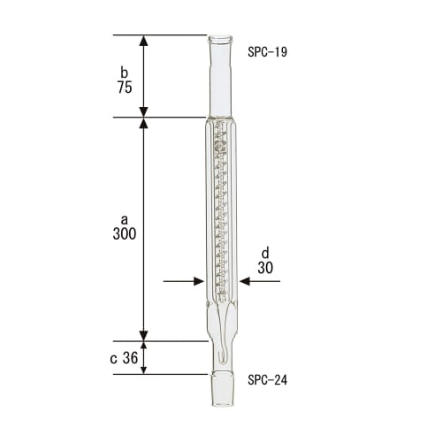 Shibata Scientific SPC 分数管 Widmer SPC19-24 411mm 030820-19300