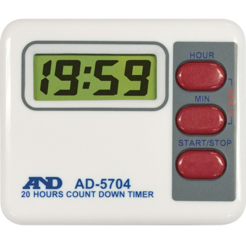 A&D 20 小时数字计时器 AD-5704 AD-5704A