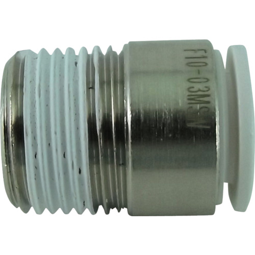 chiyoda tube拟合五个六角孔邮件连接器W（WHITE）10mm R3/8 F10-03MSW