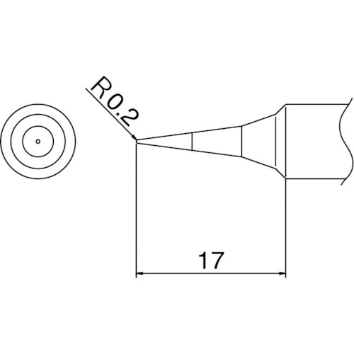 白光　こて先　Ｉ型　T19-I